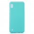 For Samsung A10 Lovely Candy Color Matte TPU Anti scratch Non slip Protective Cover Back Case Light blue