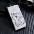 For Samsung A10S A20S Smartphone Case PU Leather Phone Shell Lovely Cartoon Pattern Card Slots Overall Protection Red lip cat