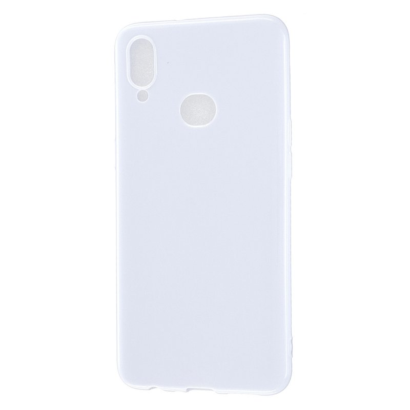 For Samsung A10S/A20S Cellphone Cover Soft TPU Phone Case Simple Profile Full Body Protection Anti-scratch Shell Milk white