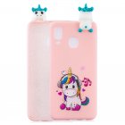 For Samsung A10S A20S Color Painting Pattern Drop Protection Soft TPU Mobile Phone Case Back Cover Bracket Music unicorn