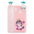 For Samsung A10S A20S Color Painting Pattern Drop Protection Soft TPU Mobile Phone Case Back Cover Bracket Small pink pig