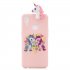 For Samsung A10S A20S Color Painting 3D Cartoon Animal Full Protective Soft TPU Mobile Phone Case Light pink