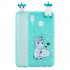For Samsung A10S A20S Color Painting Pattern Drop Protection Soft TPU Mobile Phone Case Back Cover Bracket Striped bear
