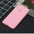 For Samsung A10S A20S Shockproof TPU Back Cover Soft Candy Color Frosted Surface Mobile Phone Case dark pink