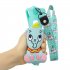 For Samsung A10S A20S TPU Full Protective Cartoon Mobile Phone Cover with Coin Purse Hanging Lanyard 2 light blue elephant