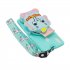 For Samsung A10S A20S TPU Full Protective Cartoon Mobile Phone Cover with Coin Purse Hanging Lanyard 2 light blue elephant