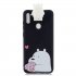 For Samsung A11 Soft TPU Back Cover Cartoon Painting Mobile Phone Case Shell with Bracket big white bear