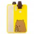 For Samsung A11 Soft TPU Back Cover Cartoon Painting Mobile Phone Case Shell with Bracket big white bear