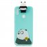 For Samsung A11 Soft TPU Back Cover Cartoon Painting Mobile Phone Case Shell with Bracket Striped Bear