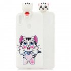 For Samsung A11 Soft TPU Back Cover 3D Cartoon Painting Mobile Phone Case Shell kitten