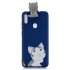 For Samsung A11 TPU Back Cover 3D Cartoon Painting Soft Mobile Phone Case Shell big face cat