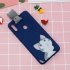 For Samsung A11 TPU Back Cover 3D Cartoon Painting Soft Mobile Phone Case Shell big face cat