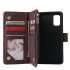 For Samsung A41 Mobile Phone Case Wallet Design Zipper Closure Overall Protection Cellphone Cover  1 black