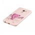For Samsung A5 2017 Cartoon Lovely Coloured Painted Soft TPU Back Cover Non slip Shockproof Full Protective Case with Lanyard Light pink