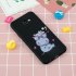 For Samsung A5 2017 Cartoon Lovely Coloured Painted Soft TPU Back Cover Non slip Shockproof Full Protective Case with Lanyard black