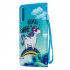 For Samsung A50 A70 Smartphone Case Overall Protective Phone Shell Lovely PU Leather Cellphone Cover with Card Slots  Rainbow horse