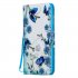 For Samsung A50 A70 Smartphone Case Overall Protective Phone Shell Lovely PU Leather Cellphone Cover with Card Slots  Magic butterfly