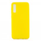 For Samsung A50 Lovely Candy Color Matte TPU Anti-scratch Non-slip Protective Cover Back Case yellow
