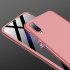 For Samsung A50 Ultra Slim PC Back Cover Non slip Shockproof 360 Degree Full Protective Case Rose gold