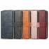 For Samsung A51 5G A71 5G Note 10 pro Pu Leather  Mobile Phone Cover Zipper Card Bag   Wrist Strap brown