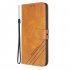 For Samsung A51 A71 M30S Case Soft Leather Cover with Denim Texture Precise Cutouts Wallet Design Buckle Closure Smartphone Shell  yellow