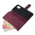For Samsung A51 Case Smartphone Shell Precise Cutouts Zipper Closure Wallet Design Overall Protection Phone Cover  Wine red