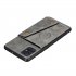 For Samsung A51 Cellphone Cover Back Case Double Buckle PU Leather with Card Slots Shell gray