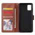 For Samsung A51 Phone Case PU Leather Shell All round Protection Precise Cutout Wallet Design Cellphone Cover  Rose gold