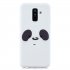 For Samsung A6 plus 2018 Cute Coloured Painted TPU Anti scratch Non slip Protective Cover Back Case with Lanyard white