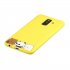 For Samsung A6 plus 2018 Cute Coloured Painted TPU Anti scratch Non slip Protective Cover Back Case with Lanyard yellow