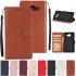 For Samsung A7 2017 A720 PU Leather Cell Phone Case Protective Cover Shell with Buckle red