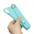 For Samsung A7 2018 Simple Solid Color Chic Wrist Rope Bracket Matte TPU Anti scratch Non slip Protective Cover Back Case 8 light blue