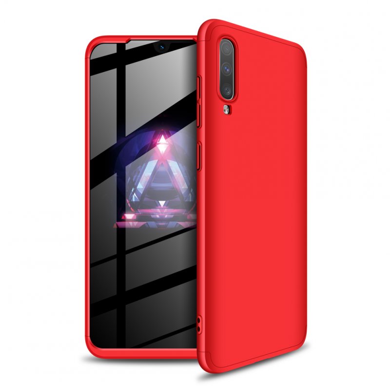 For Samsung A70 Ultra Slim PC Back Cover Non-slip Shockproof 360 Degree Full Protective Case red