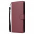 For Samsung A70 Wallet type PU Leather Protective Phone Case with Buckle   3 Card Position black
