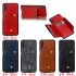 For Samsung A750 A7 2018 Double Buckle Non slip Shockproof Cell Phone Case with Card Slot Bracket blue