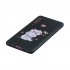 For Samsung A9 2018 Cartoon Lovely Coloured Painted Soft TPU Back Cover Non slip Shockproof Full Protective Case with Lanyard black