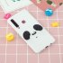 For Samsung A9 2018 Cartoon Lovely Coloured Painted Soft TPU Back Cover Non slip Shockproof Full Protective Case with Lanyard white
