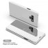 For Samsung Galaxy Note 9 Luxury Mirror View Flip Case Stand Shockproof Cover silver