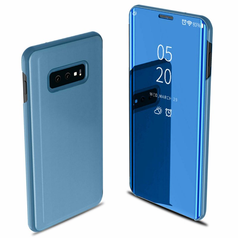 For Samsung Galaxy S10/S10 Plus/S10E Smart Leather Flip Mirror 360 Phone Case Cover