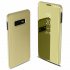 For Samsung Galaxy S10 S10 Plus S10E Smart Leather Flip Mirror 360 Phone Case Cover Gold