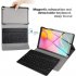 For Samsung Galaxy Tab A 10 1T510 T515 Split Colorful Backlit Bluetooth Keyboard Protective Case black Regular normal version