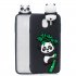 For Samsung J4 2018 J4 Plus Phone Case 3D Cartoon Panda Bamboo Cellphone Back Shell Shockproof Smartphone Cover Black