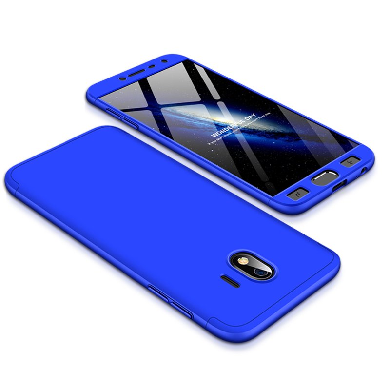 For Samsung J4 2018 Ultra Slim 360 Degree Non-slip Shockproof Full Protective Case blue