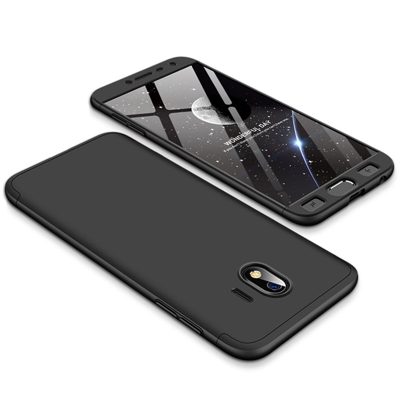 For Samsung J4 2018 Ultra Slim 360 Degree Non-slip Shockproof Full Protective Case black