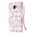 For Samsung J4 Plus J6 Plus Cartoon Phone Shell Delicate Smartphone Case PU Leather Overall Protective Wallet Design Ice cream unicorn