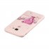 For Samsung J4 plus Cute Coloured Painted TPU Anti scratch Non slip Protective Cover Back Case with Lanyard Light pink