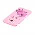 For Samsung J4 plus Cute Coloured Painted TPU Anti scratch Non slip Protective Cover Back Case with Lanyard Rose red