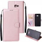 For Samsung J4 plus Flip type Leather Protective Phone Case with 3 Card Position Buckle Design Phone Cover  Rose gold