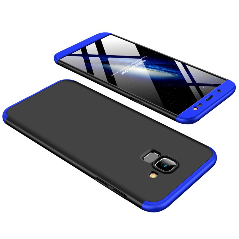 For Samsung J6 2018/on 6 Ultra Slim 360 Degree Non-slip Shockproof Full Protective Case blue black blue