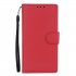 For Samsung J6 plus Flip type Leather Protective Phone Case with 3 Card Position Buckle Design Phone Cover  red